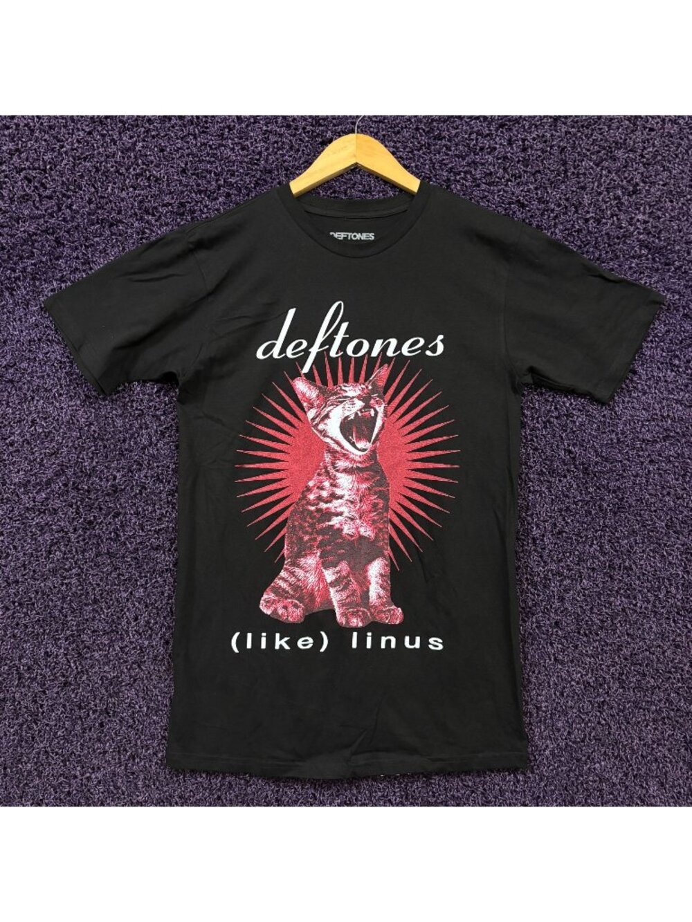Deftones Like (Linus) Cat T-Shirt Size Large